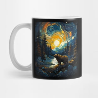 Sun Valley Idaho Bear Starry Night Mug